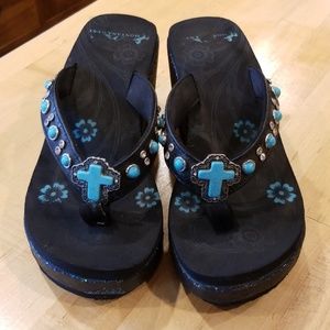 Montana West Wedge Sandals